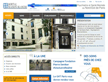 Tablet Screenshot of ch-maison-blanche.fr